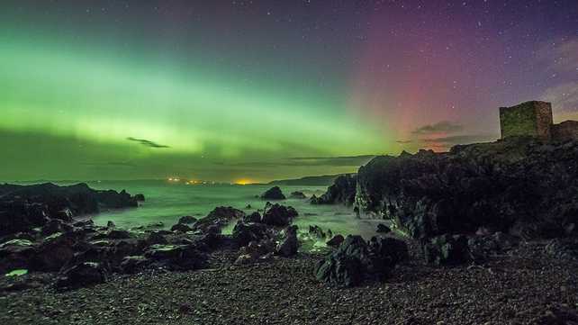 The Northern Lights brighten the skies over Inishowen, Co Donegal (Pic: Brendan Diver)