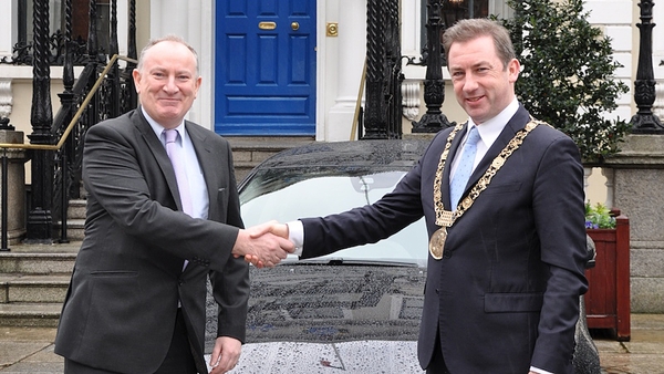 Lord Mayor of Dublin Oisín Quinn has chosen the Volvo S80 as his official mayoral car