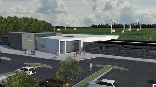 The pitches will be serviced by a new pavilion building that accommodates ten changing rooms