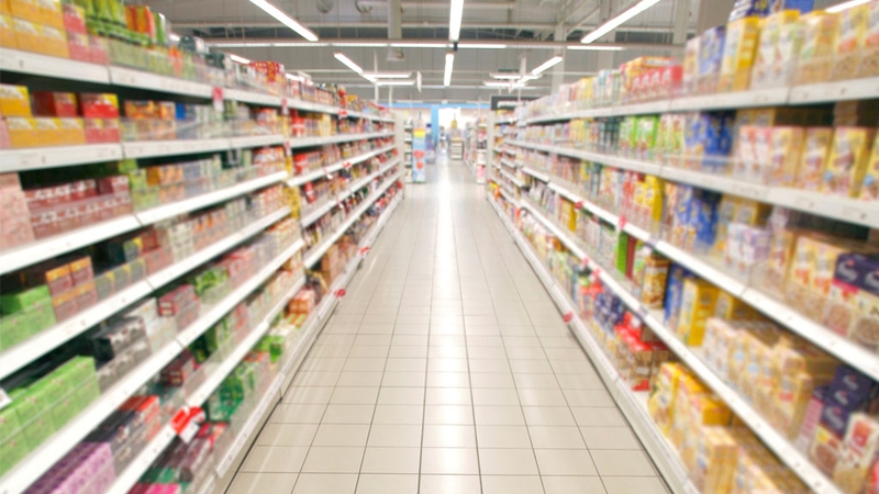 Aisles and aisles of 99 cent price tags