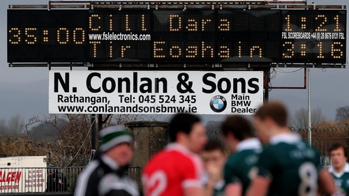 The scoreboard in Newbridge reveals a one-point win for Tyrone