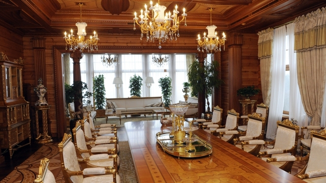 The dining room of the Mezhygirya home