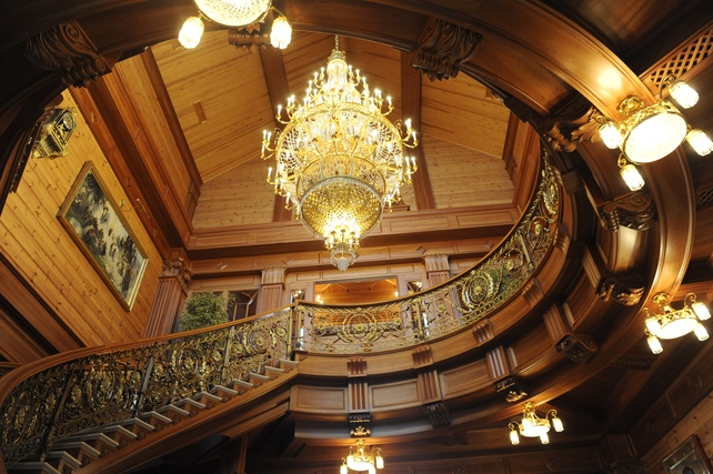 Former Ukrainian president Viktor Yanukovych's winding staircase