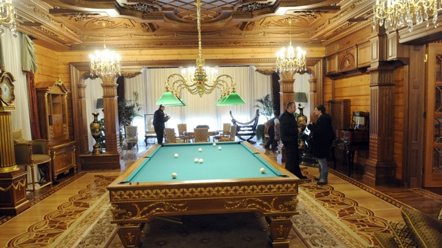 The billards room in the main house