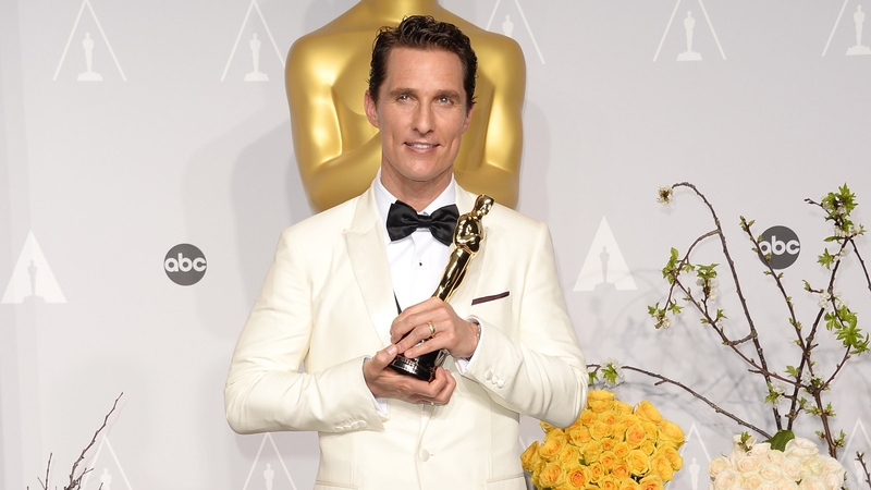Matthew McConaughey pictured after his Oscar win