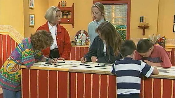 Mary Fitzgerald, Presenter of 'How Do You Do? with animator Cashell Horgan and children who create …