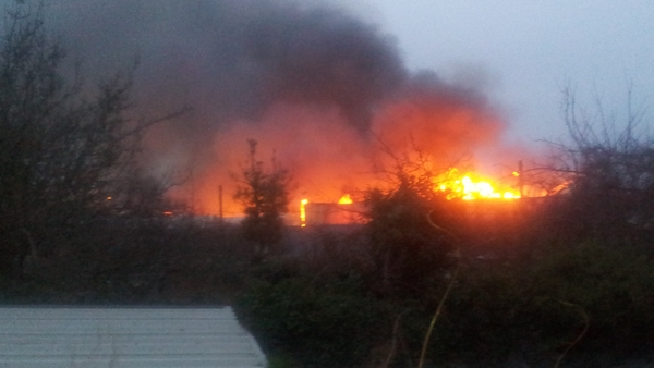 Five units of Louth fire service attended the scene