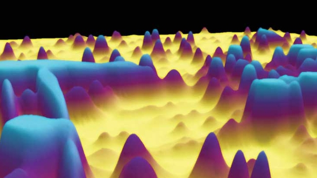 An image of a protein extract from a breast cancer cell line. Protein cells have been separated on a gel and scanned. Each individual protein appears as a peak where height represents its abundance (Pic: Thomas Lau)