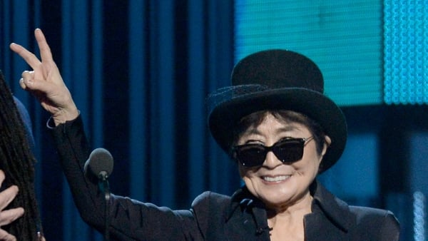 Yoko Ono at this year's Grammy Awards