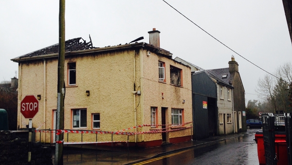 The property, which was extensively damaged, has been sealed-off
