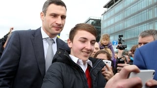 Former world boxing champion Vitaly Klitschko is in Dublin for the EPP conference