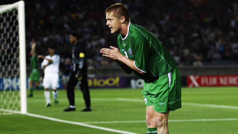 Duff was on target for Ireland in the 2002 World Cup