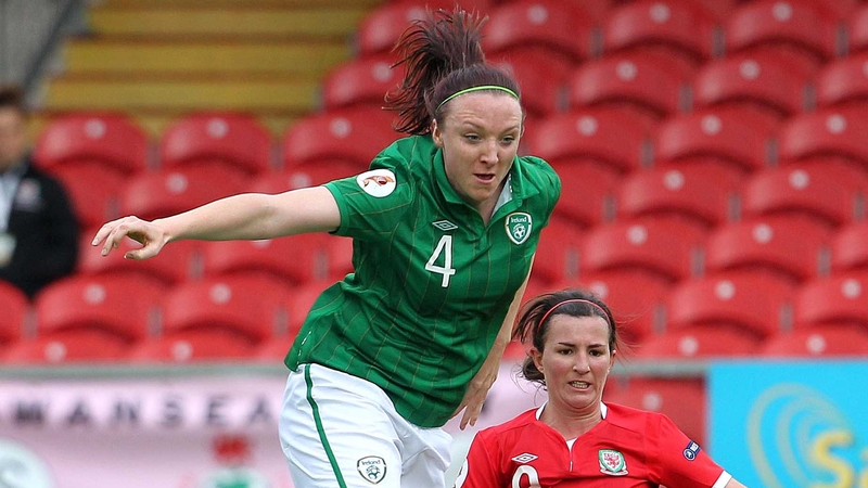 Louise Quinn was on target for the Girls in Green