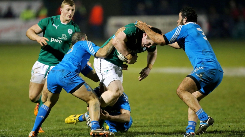 Peter Dooley is stopped in his tracks by Federico, Gabriele De Santis and Simome Ferrari