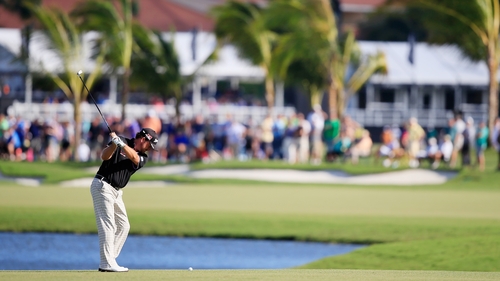 Graeme McDowell was one of only three players to shoot under par in the second round