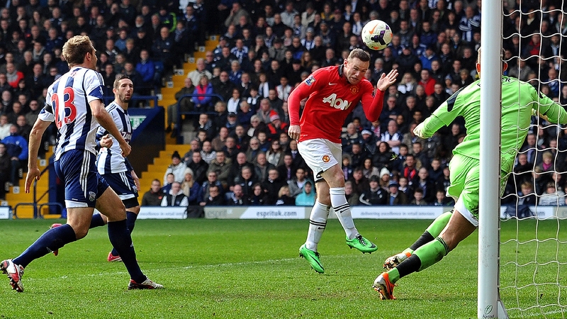 Wayne Rooney headed home United's second