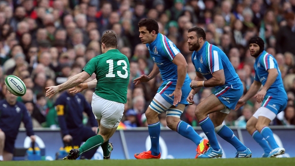 Brian O'Driscoll provided two assists en route to claiming the man-of-the-match award against Italy