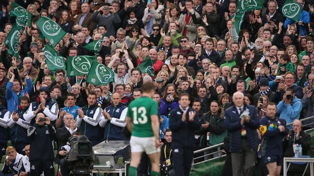 O'Driscoll made a record-breaking 140th international appearance against Italy
