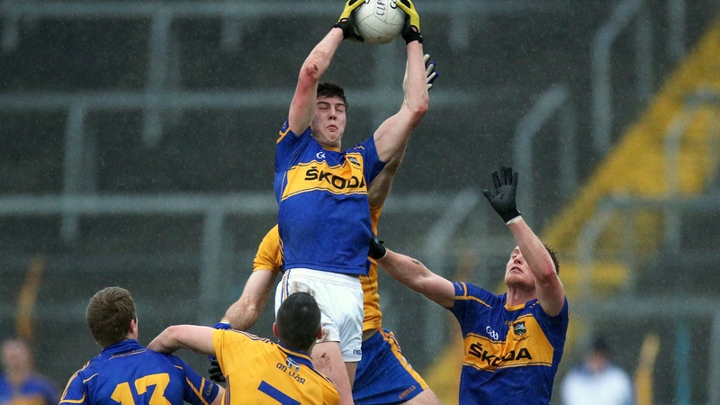 Tipperary's Steven O'Brien reaches for the clouds at Semple Stadium