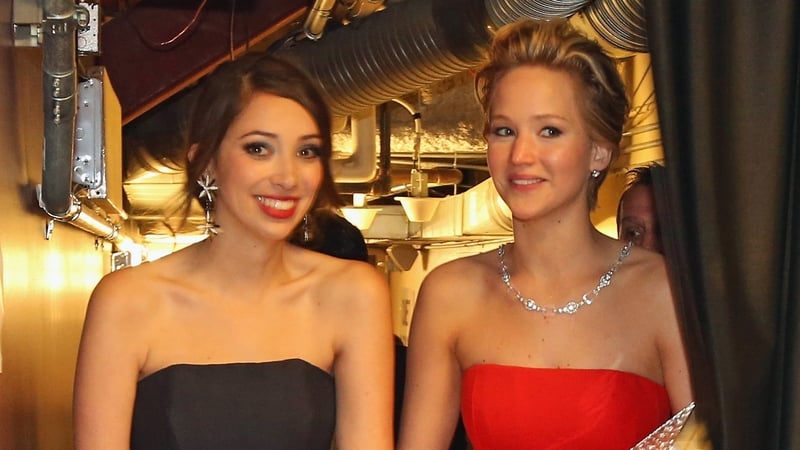 Best friends Laura Simpson and Jennifer Lawrence