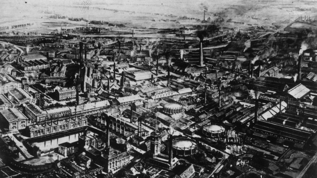 The Krupp steelworks and arms factory in Essen