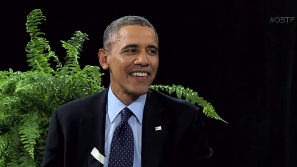 Obama's Between Two Ferns interview with Zach Galifiankis of course features in the montage