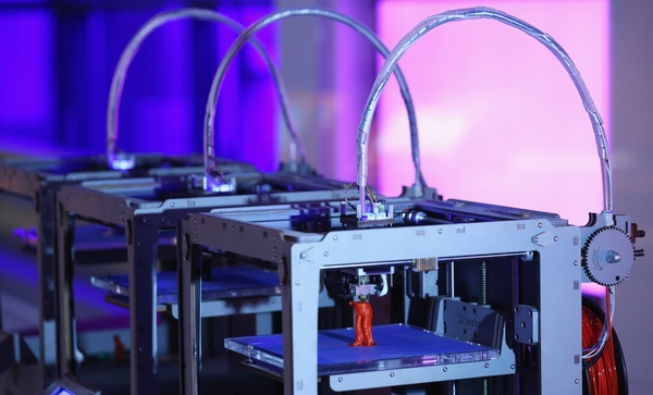 A 3D printer on display at the Science Museum in London