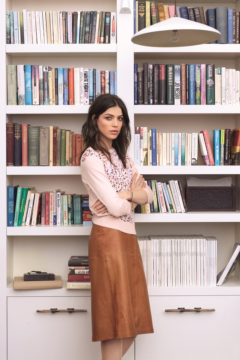 Estella Knit €85 and Lauren Leather Skirt €200