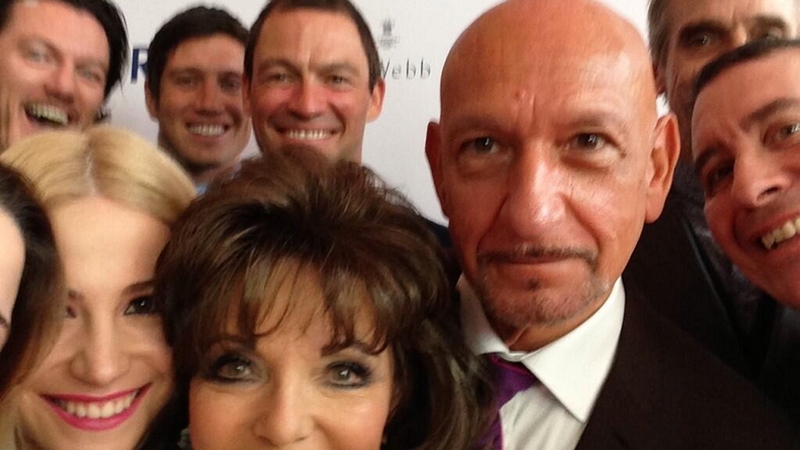 Joan Collins recreated the Oscars selfie at the Prince's Trust last night