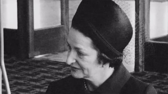 Lady Bird Johnson at Shannon Airport 1964