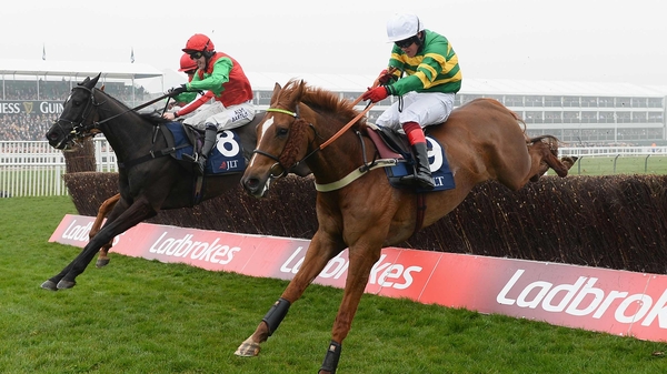 Uxizandre (near side) is a top-price 4-1 favourite for the feature at Aintree
