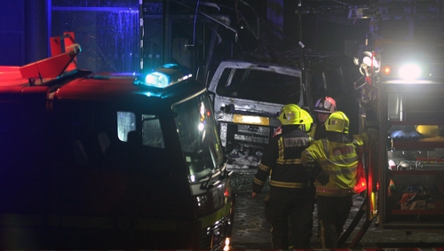It appears the vehicle was then set alight causing considerable damage to the premises