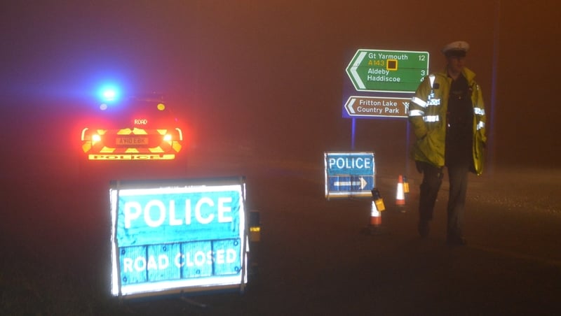 Police have said the area of the crash site has been cordoned off