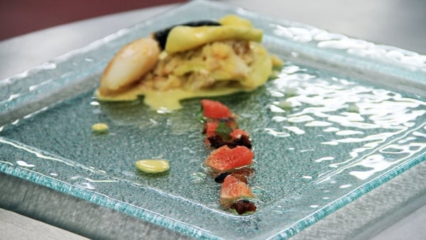 Stained-glass Open Crab Lasagne