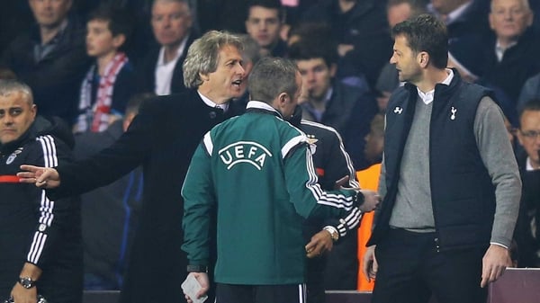 Jorge Jesus and Tim Sherwood had words on several occassions