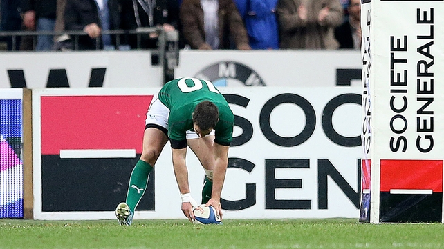 Johnny Sexton made up for a couple of missed kicks with two tries