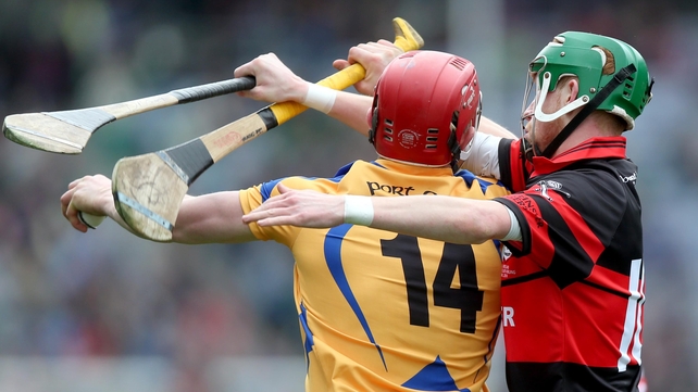 Joe Canning battling for possesson