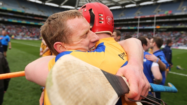 The Canning brothers, Ollie and Joe, celebrate their win