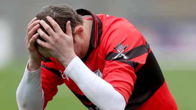 And what it means to lose: Head in hands, Frank Foley reacts to the final whistle