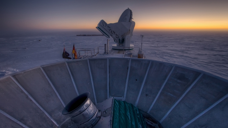 The BICEP2 and South Pole Telescope which were used to make the discovery (Pic: EPA)