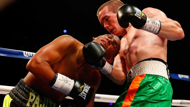 Dublin light-welter Jamie Kavanagh (r) beat Puerto Rico’s Andres Navarro