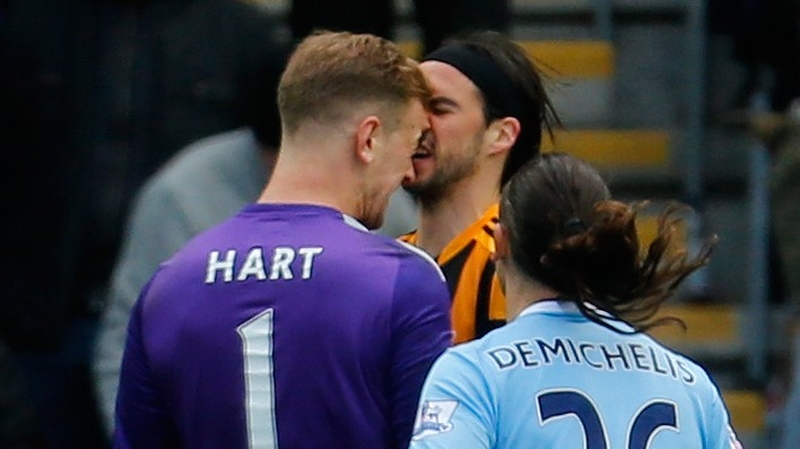 Joe Hart and George Boyd going head to head