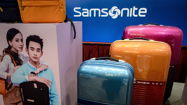 Samsonite International last week said its quarterly sales rose 75% from a year ago
