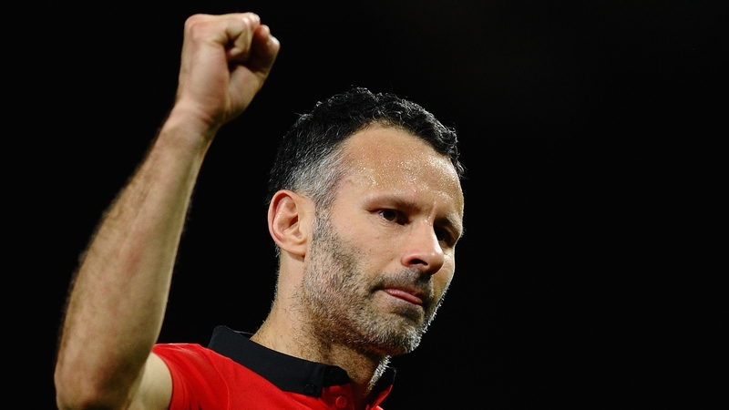 Ryan Giggs reacts at the end of the game