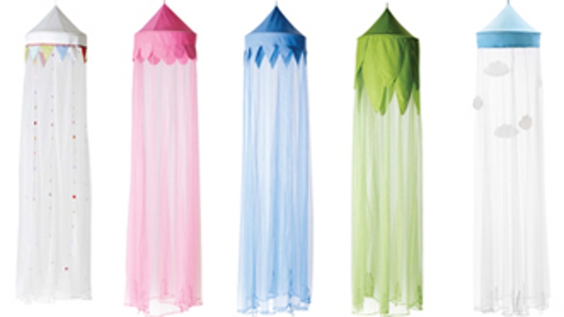 Some of the eight types of canopies that Ikea has recalled