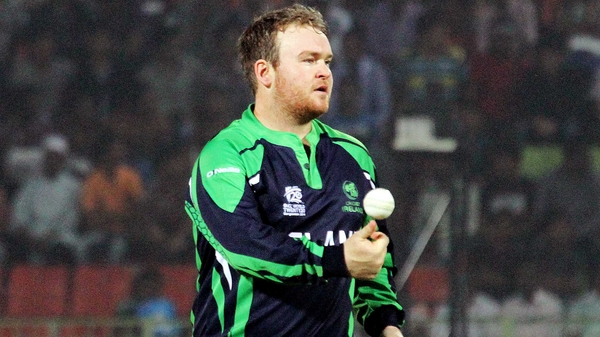 Paul Stirling had to retire hurt during Ireland’s win over UAE