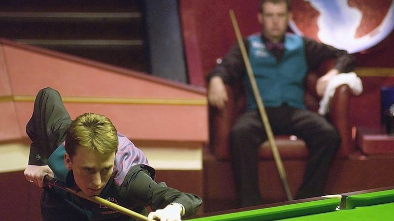 Ken Doherty in action in the 2003 final; the Dubliner lost out to Mark Williams after failing to heed Alex Ferguson's advice