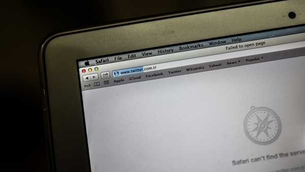 Twitter users in Turkey reported widespread outages