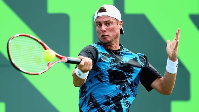 Lleyton Hewitt in action in Miami
