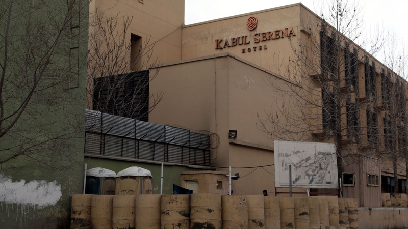 The Serena Hotel usually has dozens of armed guards patrolling its perimeter